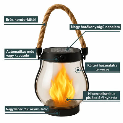 🔥 Ostatnia szansa, zanim się wyprzeda! | 💡 Solarne lampiony z efektem płomienia – bez kabli, włączają się automatycznie o zmierzchu! 🔥