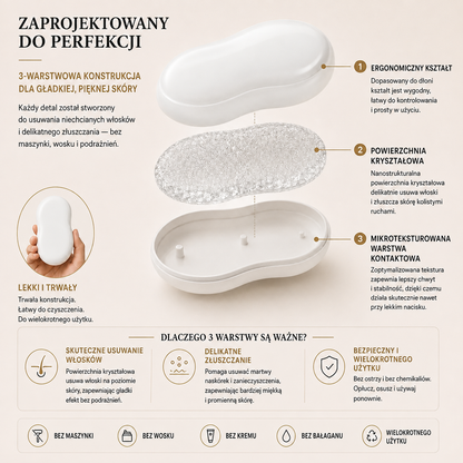 Bezbolesny Kryształowy Depilator do Usuwania Włosów