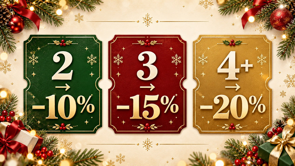 2 szt.: −10% · 3 szt.: −15% · 4 i więcej: −20%