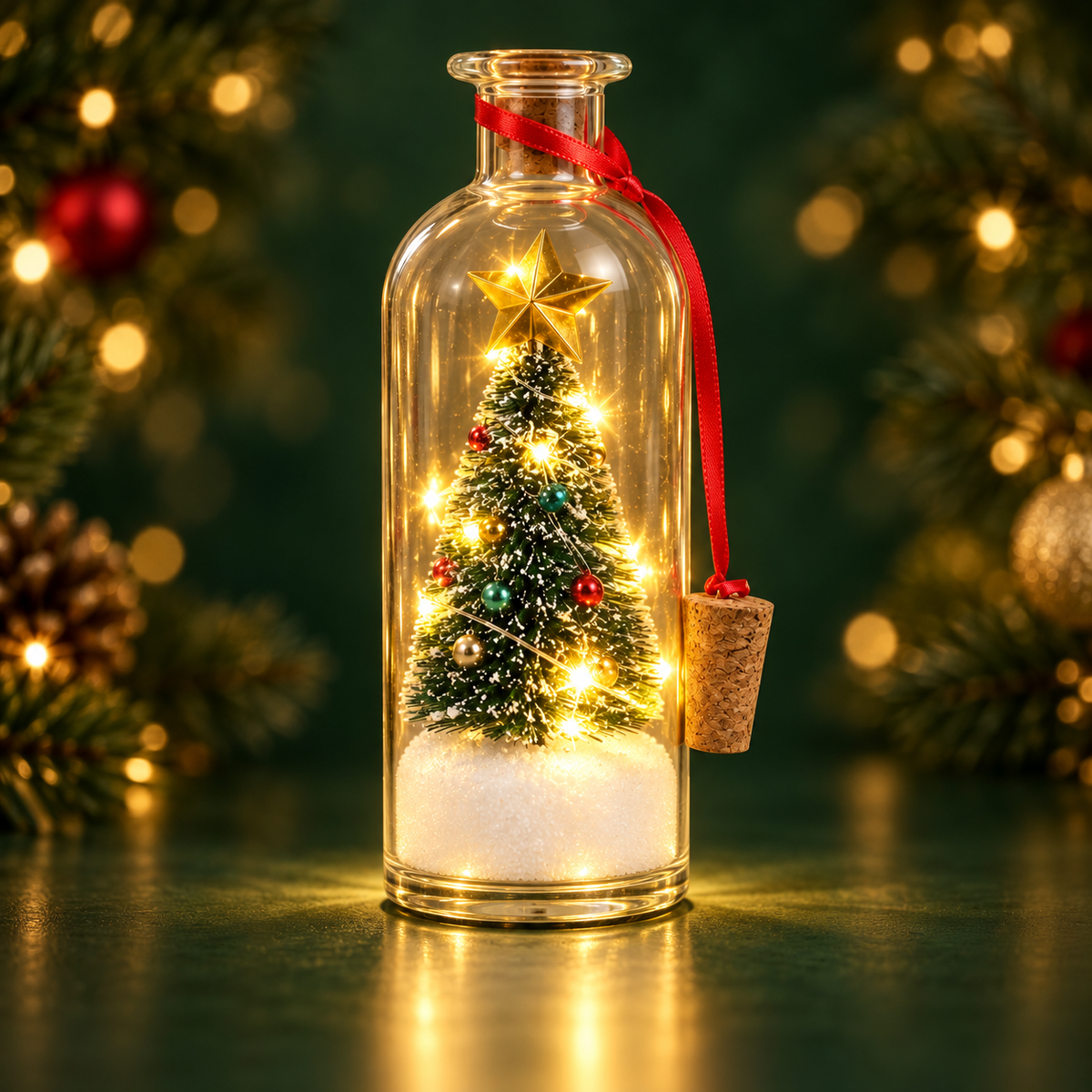 JingleJar tree illuminated