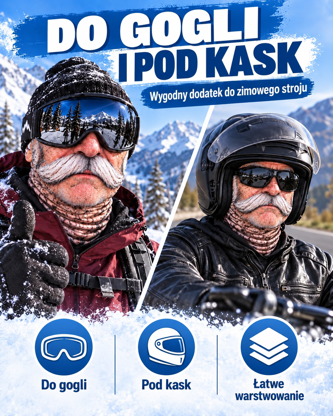 Kominiarka do gogli i pod kask