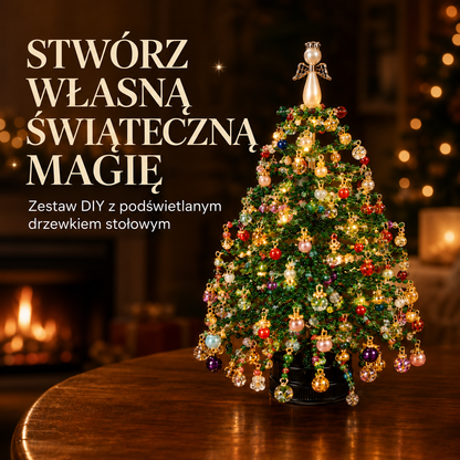 Podświetlane sezonowe drzewko stołowe DIY – 5 wzorów