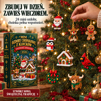 Kalendarz adwentowy z mini ozdobami choinkowymi – 32. zdjęcie